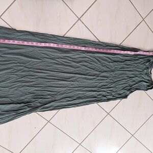 Sleeveless Maxi Dress in Olive Green